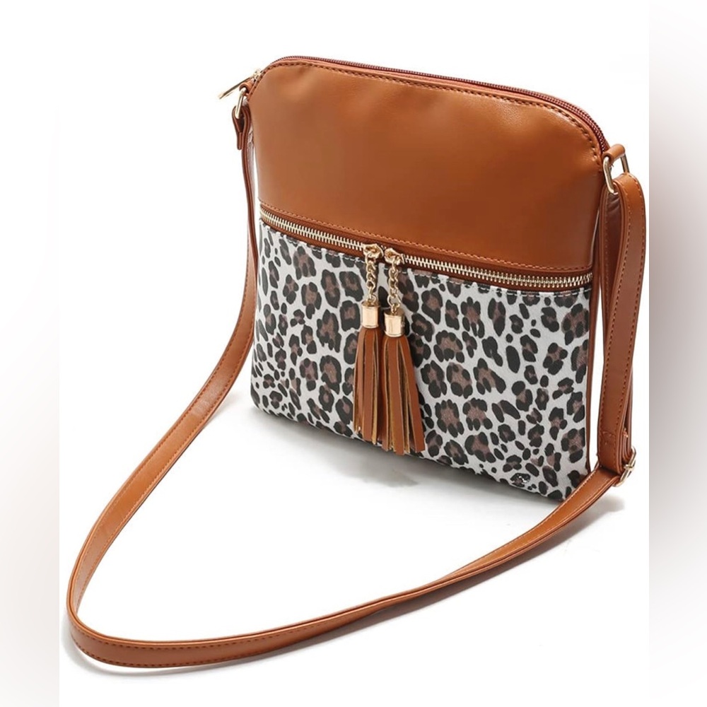 Crossbody Bag for Women by Yohora.  Lightweight Leopard Print Shoulder Purse